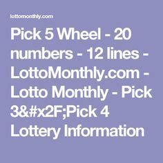 wheel 20 numbers pick 5.